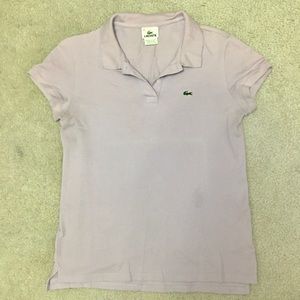 Lacoste golf shirt in Lavender
